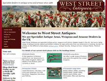 Tablet Screenshot of antiquearmsandarmour.com